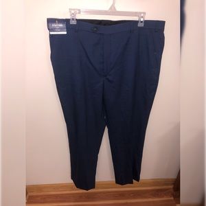 NWT Navy Stafford Classic Fit Travel Suit Trousers